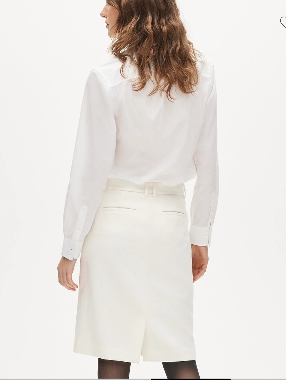 NWT J. Crew Trouser pencil skirt in four-season stretch Ivory Size 8 - Picture 2 of 16